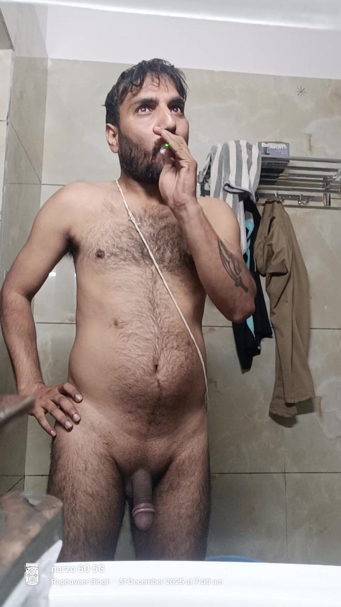 Rajasthani-old-lover: Indischer desi-mann genießt Dusche und masturbationsshow mit nachbars polizist, stiefvater,...