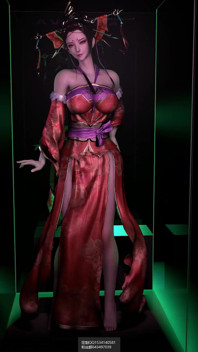 3d Dos putas cachondas stripper cosplay folladas por dos grandes pollas