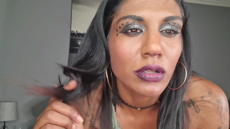 domslutfucker: Worthless Indian Slut Humiliates Herself, Dirty Talk Cum on Her...