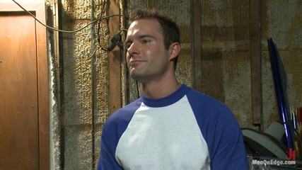 Men on Edge: Captured Baseball Stud Gets Edged in the Locker Room