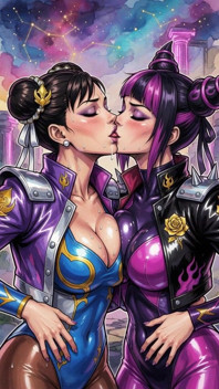 Hot Juri and Chun Li (ai)