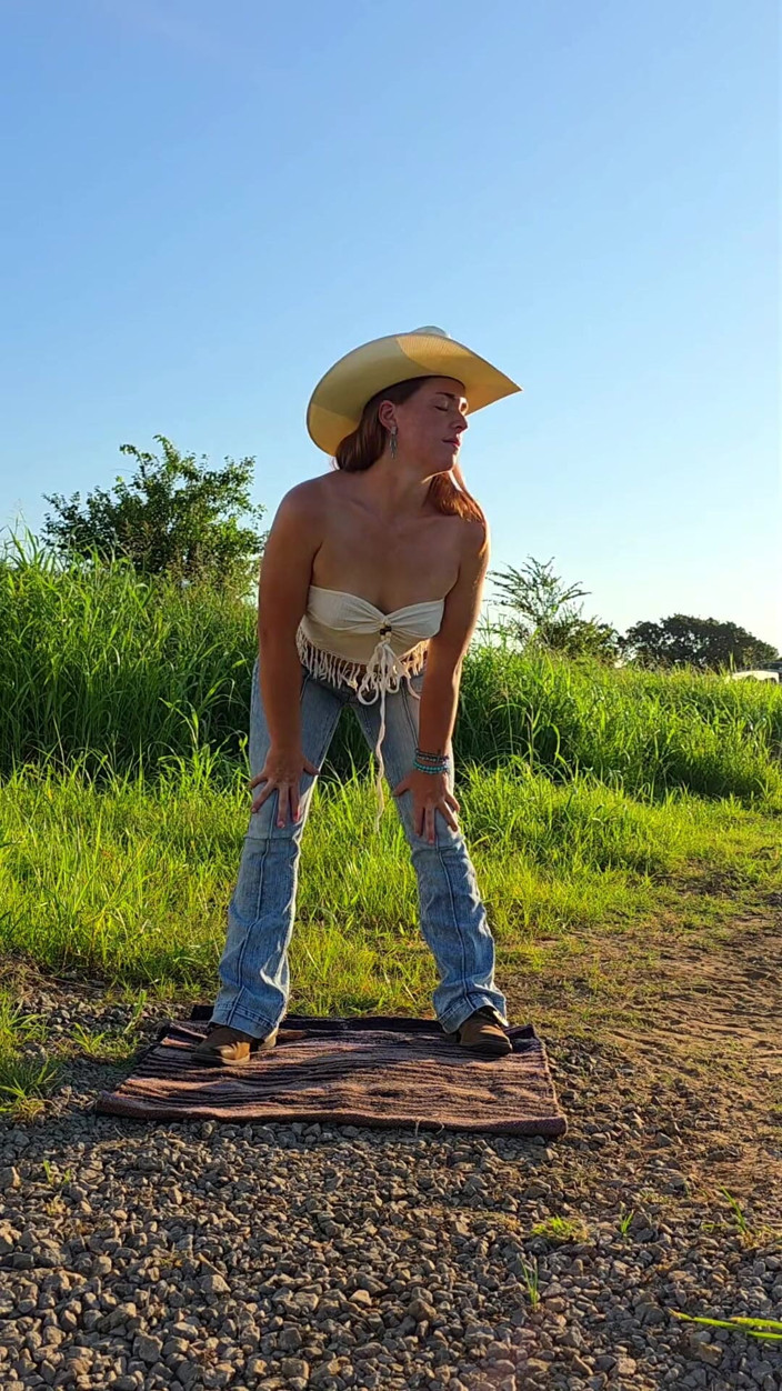 NaughtyRedFarmgirl: Bigass Redhead Slowly Strips Out of Riding Clothes Teasing with...
