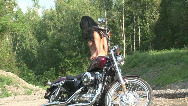 Public Entertainment: Fabuleuse brune aime poser dehors