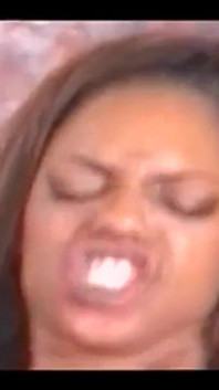 Hot Black Pussy in Fishnet Stockings Assfucked by a Big Black Cock
