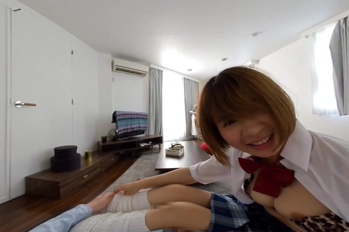 EAGLE-VR: A Runaway Girl with Beautiful Big Breasts, Fucked Right at...