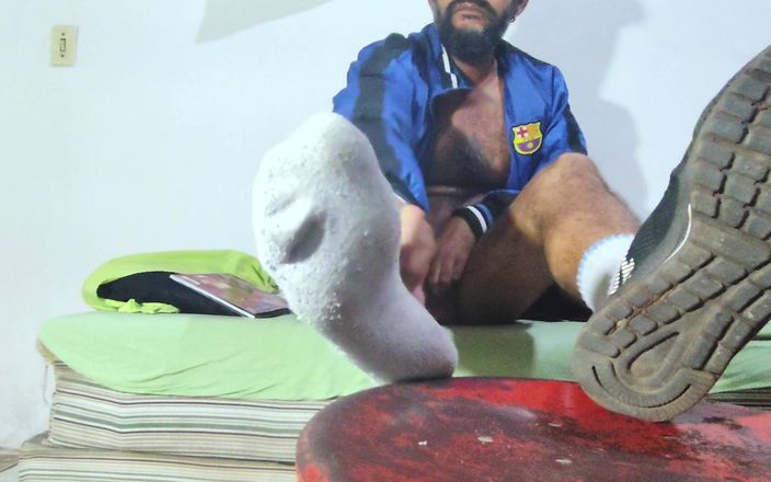 Stink HairyMale: Relaxační foot fetiš - mrdka