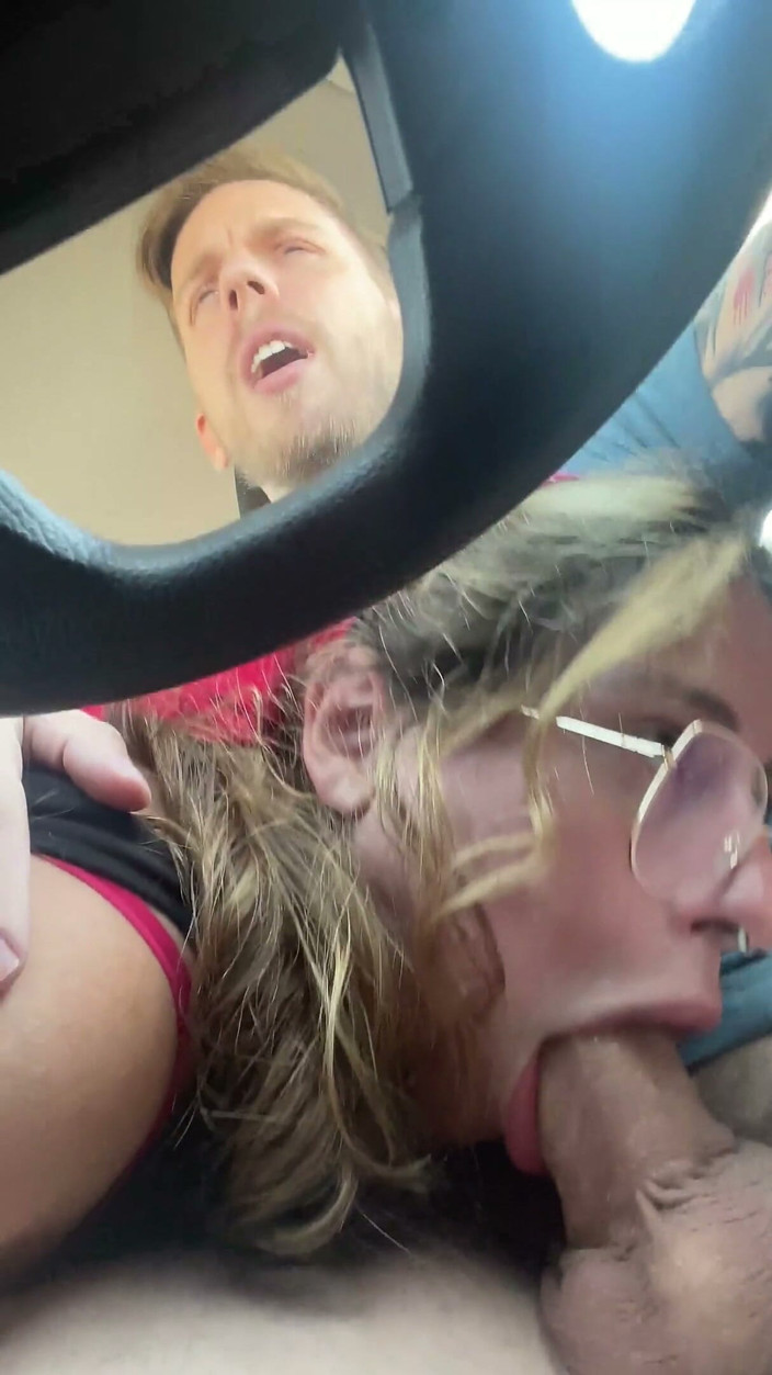 Steve Rickz: Hairy Pussy Slut Gives Me a Car Blowjob During Roadtrip!...