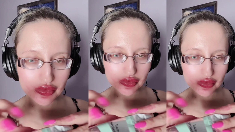 FinDom Goaldigger: Asmr sweet chocolate eating - asmr, kacamata, raksasa, lipstik, bibir besar,...