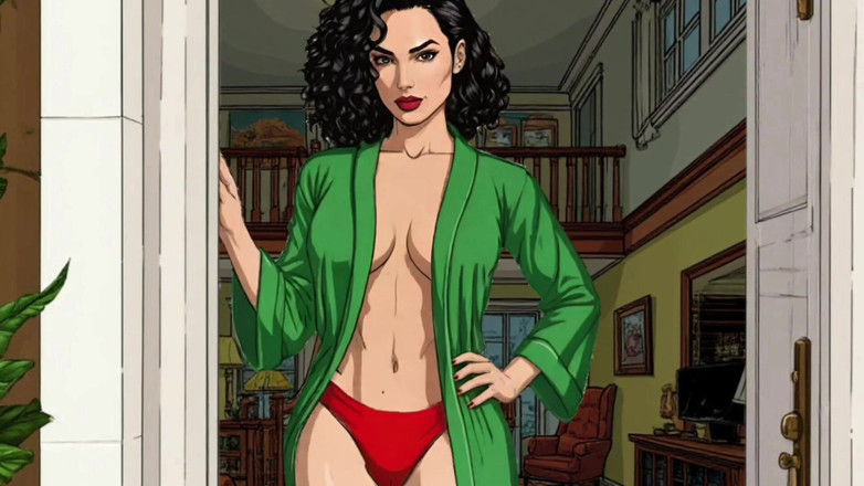 Octopussy Lovers Club: American MILF 2: Married Housewife and Two Big Black Cocks. Cartoon....