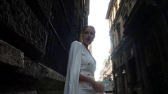 Lady Mesmeratrix Official: बहुत सुन्दर महिलाओं का दबदबा लड़की उसे घर के बाहर सजा दे रही है