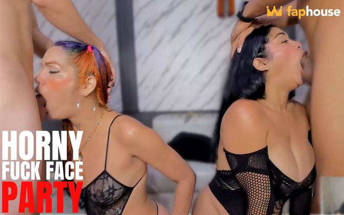 Latin bitch: Soirée baise au visage profond par des putes latines excitées