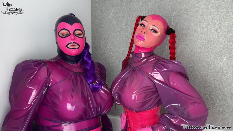 Miss_Fetilicious: Rosa und lila latexlagen