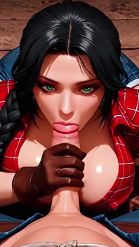 Wild West Tease Green-eyed Brunette's Outdoor Rendezvous