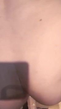 Spreading Ass and Cumming Hard on Dildo