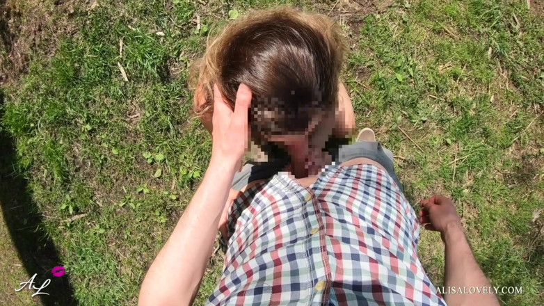 Alisa Lovely: Great amateur couple outdoor sex at the lake
