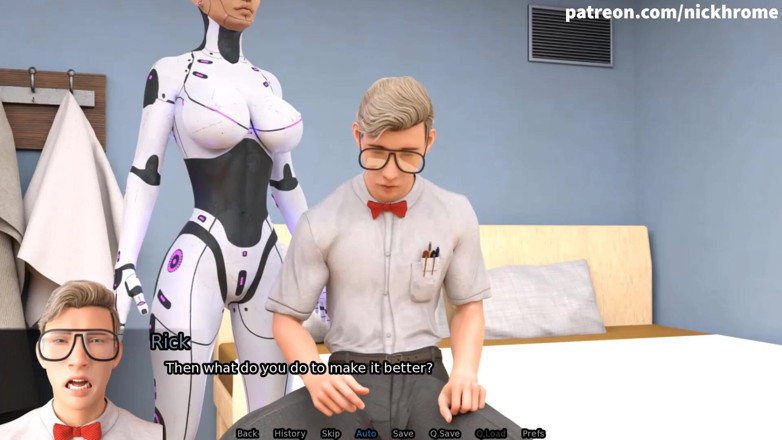 Visual Novels: Sexbot - Hot MILF Jerking off in My Room