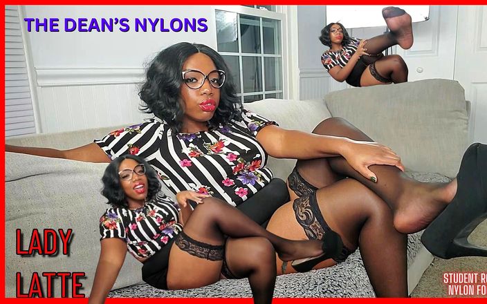 Lady Latte Femdom: Los muslos de nylon del decano