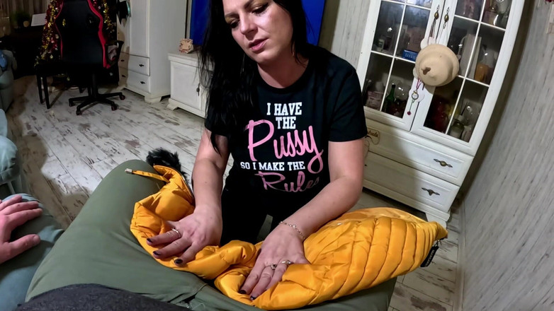 MilfyCalla: Parlak sarı delici sakso - amcık kuralı gömlek ve kıyafetlerime çifte boşalma