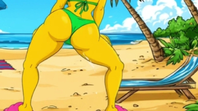 Octopussy Lovers Club: Strandschlampe 2: Muschi Voller Sperma. Cartoon Simpsons Parodie.