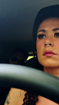 Italian Girl Ass Fucked and Slapped and Spat in the Trunk of the Car!