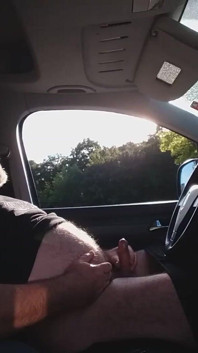 Jerking off in the Car