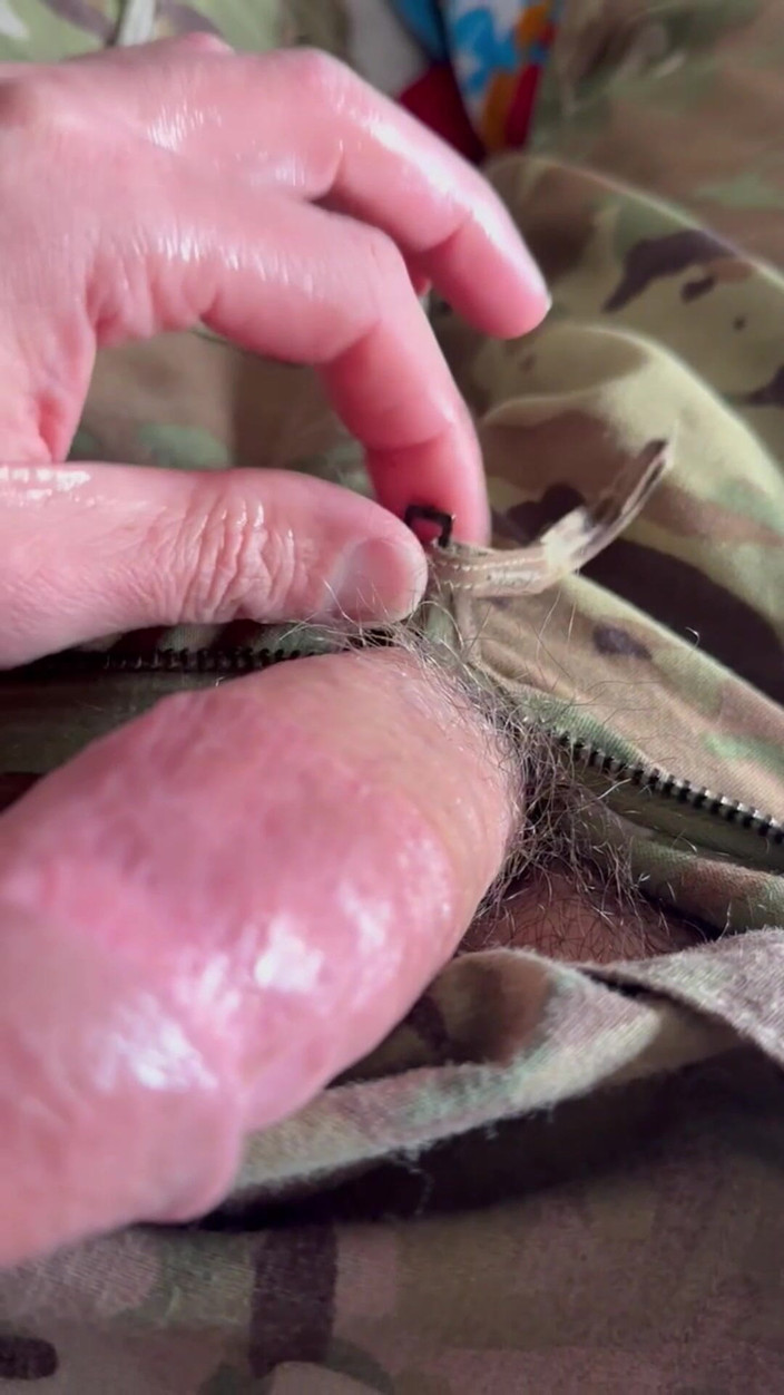 Gay Soldier Stuff: Army Specialist Gets Hard at Work and Needs to Get...