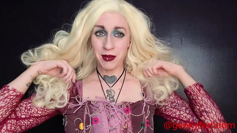 Geeky Femdom: Hocus Pocus Sarah Sanderson - malý penis