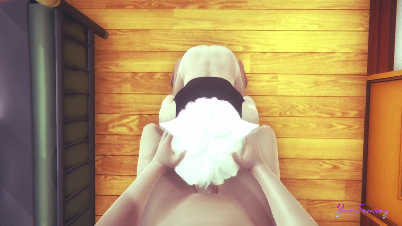 Yaoitube: Yaoi Femboy - Alan de Catboy probeert de melk