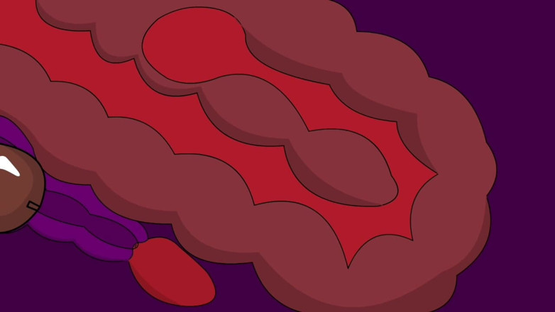 Animate golden: Éjaculation anale (animation)