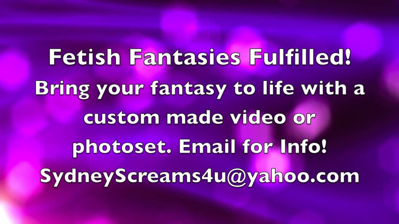 Sydney screams fetish: Поощрение дрочи с большой попкой - HD Wmv