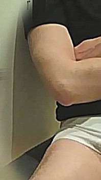 Amateur Boy Pees a Few Drops on His Flatmate's White Briefs