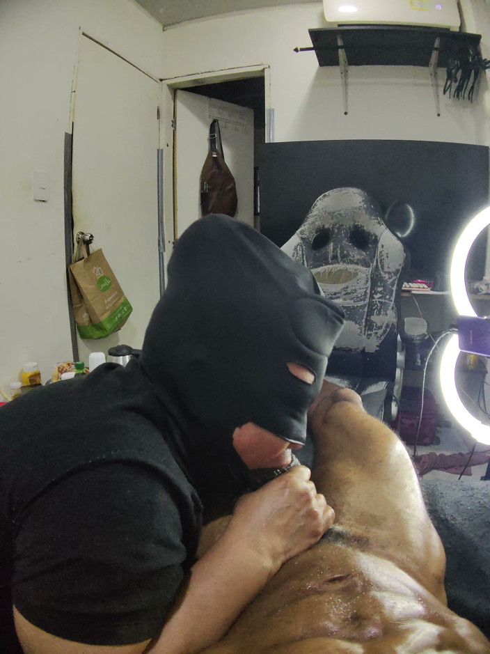 Cum-lobian dickdrainers: Throat Champ Black Mask 3