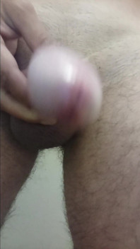 Solo Beautiful Big Dick Masturbation Close, Open Head Leaking!