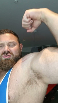 Jack Stacked - Dominant Muscle Daddy Wrestling Singlet Strip and Dirty Talk