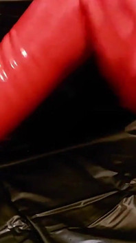 Today Is It Red / Red Latex Gloves
