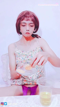(part 2) First Time Tasting My Own Cum and Piss, Cum on Food Fetish, Asian Transgender Trap Shemale