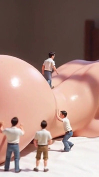 Giantess บอดี้สํารวจโดยชายตัวเล็ก - เร้าอารมณ์หีเปียก