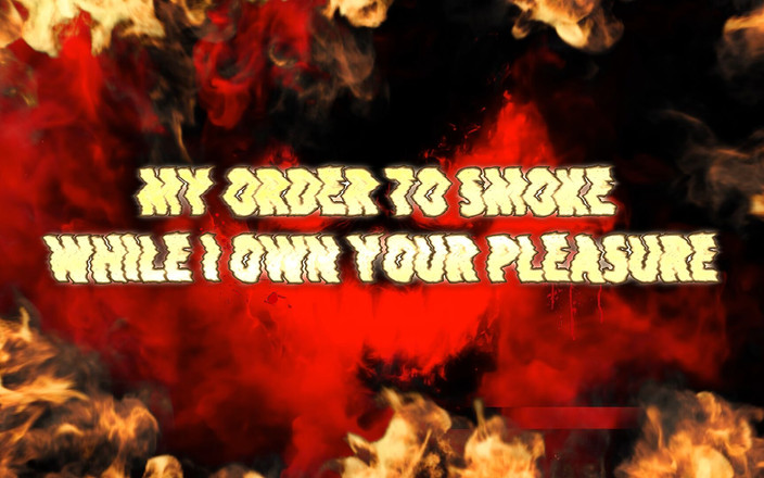 Goddess Misha Goldy: Meine bestellung zu rauchen, während ich dein vergnügen besitze