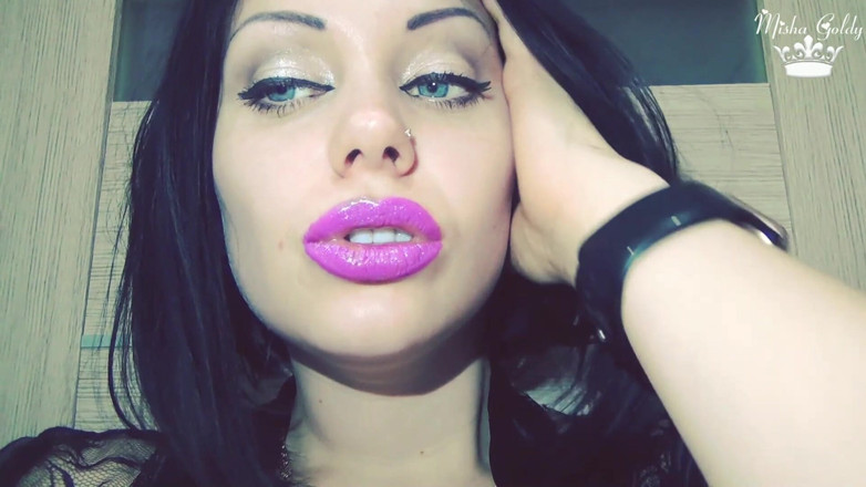 Goddess Misha Goldy: Dudaklar ve öpücükler