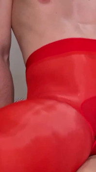 Young Femboy Cums Through Sissy Lingerie Bodysuit While Riding Fat Cock Cumshot