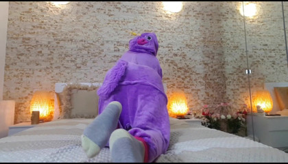 Erotic Tanya: Cute unicorn girl farting