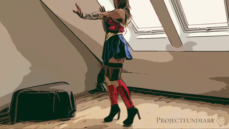 Projectsexdiary: Wonder woman cosplay - used like a slut