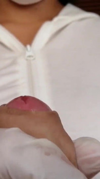 Latex handschoenen en operatief masker (sperma eten)