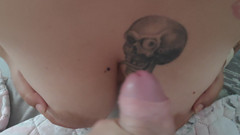 AmateurSex95: AMATÉRSKÁ ITA honí a stříká na moje velká prsa