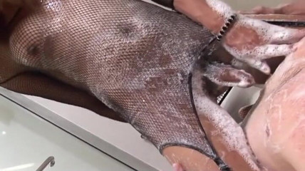Tranny Fantasy: Asian tranny taking big dick in booty hole