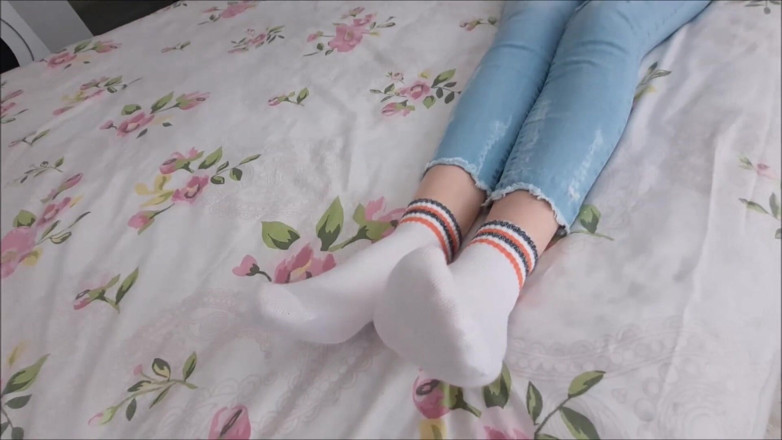 Goddess Lina: Göttin Lina weiße socken fetisch Vol 4