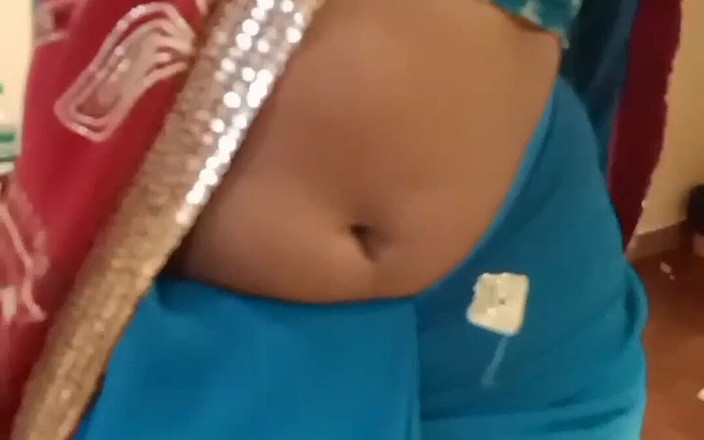 RenuRaj: Desi Tamil Cuckold Wife Teases in Pink Bra Saree Navel...