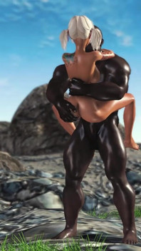 College girl dreams to have sex with a black man on a lost island