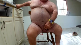 Got Horny Remodeling, Sat Down Edged My Cock, Shot Three Loads.