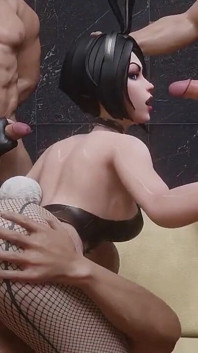 Madruga3d fiora 5-su-1 cowgirl Dap gangbang: sesso anale intenso con una troia culona, cazzo hardcore e gaping
